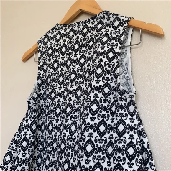 Anthropologie Postmark blue geometric Quilted texture Top XSP - Picture 4 of 6